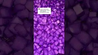 Molten Amethyst 💜🔮 named by a follower! love the way the sparkly cubes look like jagged crystals.