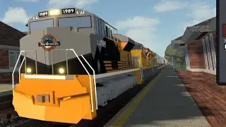 Union Pacific Heritage Unit 1989 Rio Grande SD70ACe Leads Intermodal Nice RL K5LLA Train Roblox 