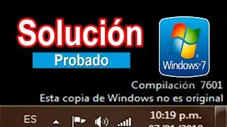 ESTA COPIA DE WINDOWS NO ES ORIGINAL WINDOWS 7