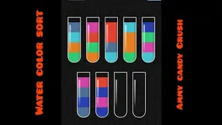 water color sort  live gameplay level 1481 to 1500