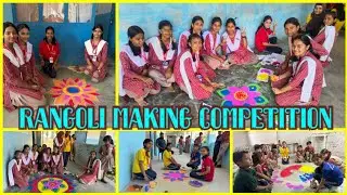 Rangoli Making Competition || Azim National School 🏫 Bahadurganj 