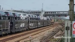 Class 66 freight  through Ashford end of April/beginning May 2024, car trains & water trains
