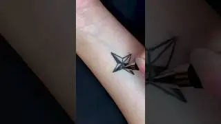 Мини тату звезды #shorts