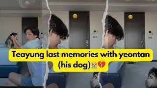BTS kim teahyung (v) last memories with his dog yeontan-Sad news kim yeontan is no more  💔