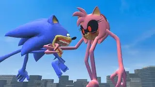 NEW UPGRADE SHIN SONIC TAPES SMILEY'S vs SHIN SONIC TAPES LOVE STORY  in Garry's Mod !!!