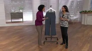 Women with Control Herringbone Boot Cut Pants on QVC