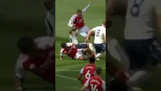 Martin Odegaard injures his shoulder after falling after a tackle.