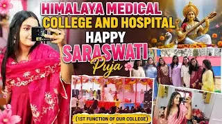 Saraswati Puja Celebration 🙏❤️ (1st function Of our College) Himalaya Medical College And Hospital🏥