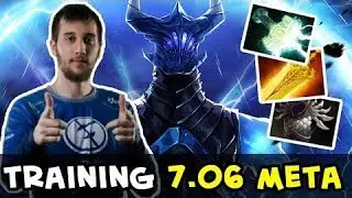 Arteezy Razor &mdash; practicing new 7.06 meta