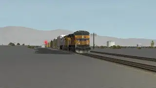 ORTS: UP C44ACCTE #5565 SB AMJWC-01 With A KCSM Unit At Mojave, CA