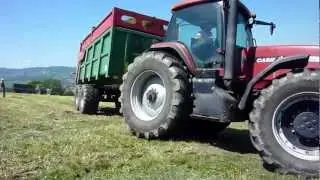Grass silage in France with FR 9050 and big Case-IH