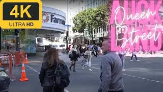 Walk in Downtown Auckland | Queen St | O'Connell Street | 4K