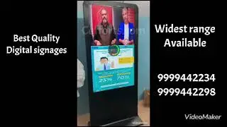 Digital video standee signage and LED video signage | Totem Video standee | Hotel digital signage