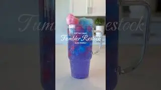 Cotton candy daily tumbler cup restock 💖🩵 #cottoncandyalani #alanienergy #tumblercup #asmrrestock