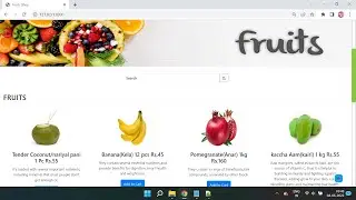 Online Fruits Shop | Python Django Project | Django Ecommerce Project