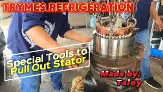 SPEcIAL TOOLS TO PULL OUT AND INSTALL STATOR OF A MOTOR  cOMPRESSOR