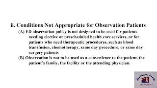 Healthcare Quality Hospital P&P Emergency Department Observation