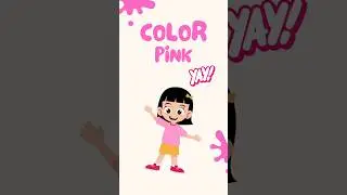 Color Song:  Pink! 🌸 | Educational Shorts for Kids #shorts