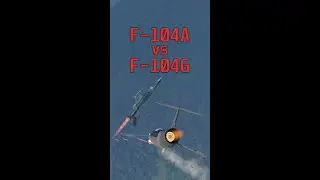 War Thunder Dogfight 6 - F-104A vs F-104G #shorts