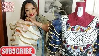 HOW TO CUT AND SEW EIGHT LAYERED ORGANZA SLEEVE #africanfashionverona #tutorial #organzasleeve