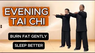 Full Body Evening Stretch & Gentle Tai Chi | Burn Fat Gently & Sleep Better