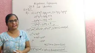 Algebraic expressions and identities | Class 8 | Maths | Chapter 8 Ex 8.1 #ncert #maths #class8