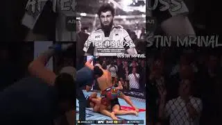 Magomed Ankalaev walking back from the octagon after losing the fight against AlexPereira at #ufc320