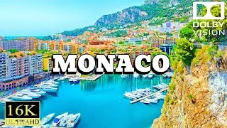 Monaco in 16K UHD | Luxury Cityscape & Serene Meditation Music for Relaxation & Focus 🎶