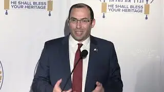 MK Simcha Rothman at the Israel Heritage Foundation event in NYC