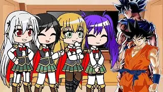 Isekai Reborn to Master the Blade reaccionan a goku // parte 1 //gacha club 👍👍😎😎