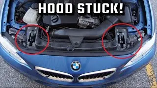 Как починить застрявший капот BMW!