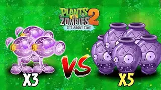 PvZ 2 Challenge - Random All Plants x3 Level Max Vs Random All Zombies x5 - Who will win?