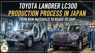 Toyota Land Cruiser LC 300 Production Process in Japan