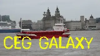 CEG Galaxy - General Cargo Ship arriving on the Mersey and going in to Alfred Lock, Birkenhead