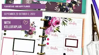 Plan with Me- September 26-October 2, 2022, Mini Happy Planner