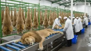 Inside the Lion Leather Factory  &ndash; How Million-Dollar Products Are Made from Lion Skin| Full Process