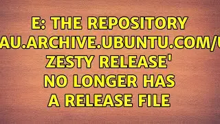 E: The repository ' 