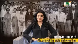Talented actress Samyuktha, at SNS B SPINE | Talk Series | SNS Institutions, Coimbatore