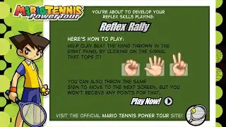 Mario Tennis: Power Tour - Reflex Rally Nintendo Flash Game (No Commentary)