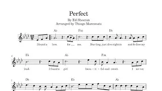 PERFECT (Ed Sheeran) | Lead sheet