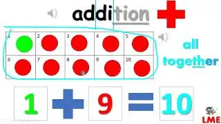 TEN FRAME for plus minus - addition, subtraction EASY VISUAL MATH for kids, math dots ESL TEN FRAMES