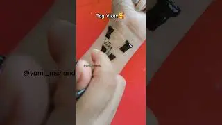 Trending viral tap mehandi design🥰Vikas name mehndi design #yamimehandi#mehndi#shorts #ytshorts #diy