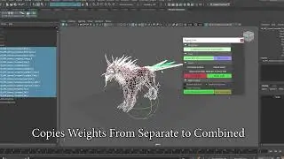 Maya Python Tools - Mesh Combiner and Weight Copier