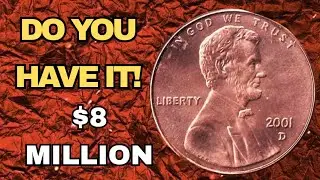 2001-D Lincoln Penny Worth $8 Million? Rare One Cent USA Coin You Must See!