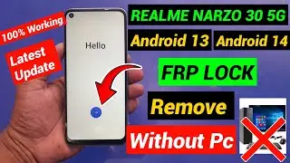 All Realme Frp Bypass Android 14 💯 Realme Narzo 30 5G | Reset Frp/No Pc/Bypass Google Lock 🔒