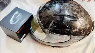 Axor Apex Forged Carbon Fiber Helmet Installing Intercom Sena 50S  #axorhelmets #sena50s #2024 #axor