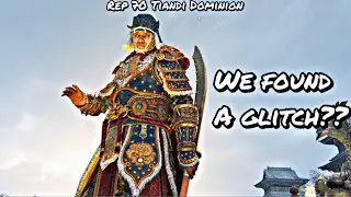 WE FOUND A GLITCH?? (Rep 70 Tiandi Dominion) | For Honor