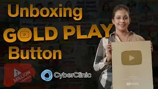 Unboxing Gold Play Button - Cyber Clinic