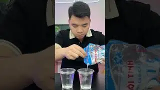 I tested if an egg floats in salt water.