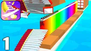 Flying Cut - Gameplay Walkthrough Part 1 All Levels 1-20 (Android & iOS)